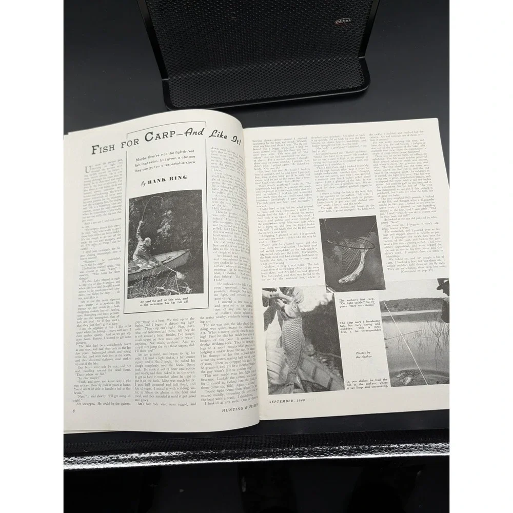 Vintage Hunting And Fishing September 1940 Hunting Dogs Cover Outdoorsman